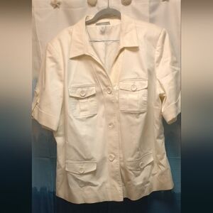Dressbarn Short Sleeve Blazer, Size 20